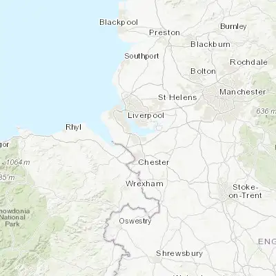 Map showing location of Ellesmere Port (53.278750, -2.901340)