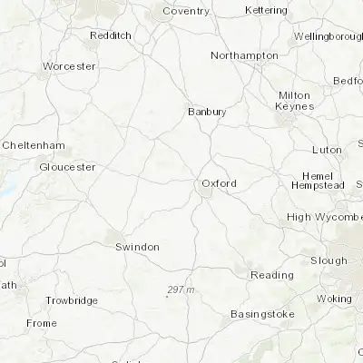 Map showing location of Eynsham (51.780770, -1.374540)