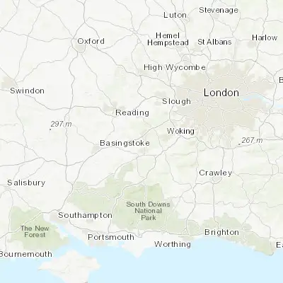 Map showing location of Farnborough (51.294240, -0.755650)