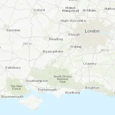 Map showing location of Farnham (51.214440, -0.800540)