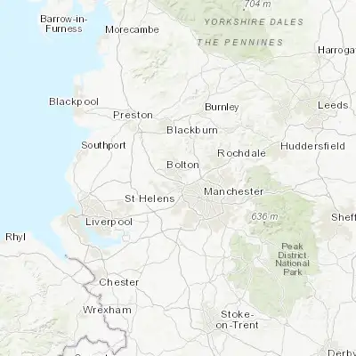 Map showing location of Farnworth (53.550000, -2.400000)