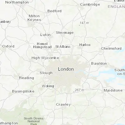 Map showing location of Finchley (51.600960, -0.195180)