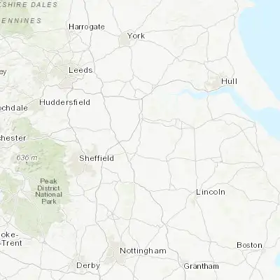 Map showing location of Finningley (53.486960, -0.990830)