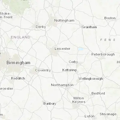 Map showing location of Fleckney (52.534970, -1.045980)