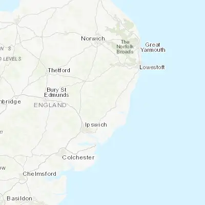 Map showing location of Framlingham (52.221170, 1.342050)