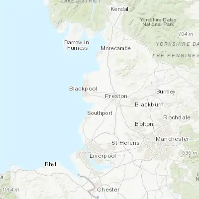 Map showing location of Freckleton (53.754330, -2.864890)