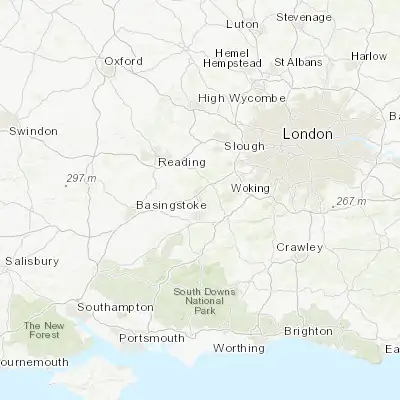 Map showing location of Frimley Green (51.305990, -0.733080)
