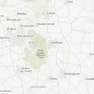 Map showing location of Fulwood (53.350000, -1.550000)