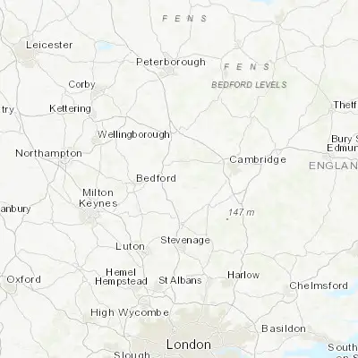 Map showing location of Gamlingay (52.155610, -0.193030)