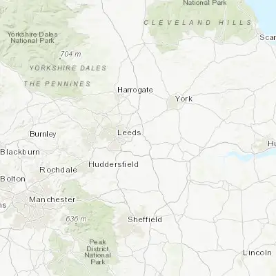 Map showing location of Garforth (53.791730, -1.380670)
