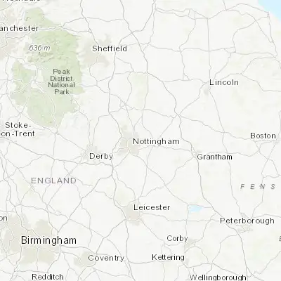 Map showing location of Gedling (52.975740, -1.078730)