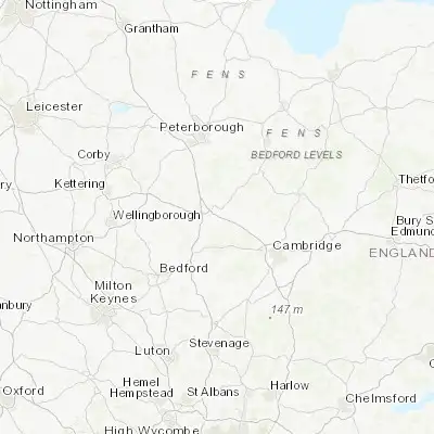 Map showing location of Godmanchester (52.319390, -0.175090)