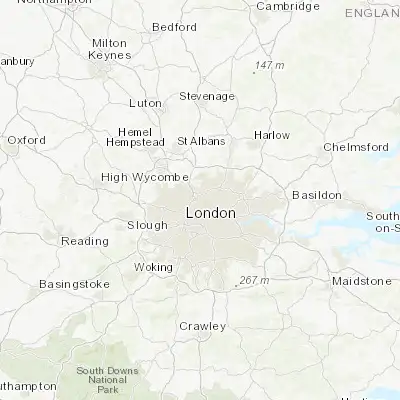 Map showing location of Golders Green (51.576310, -0.200330)