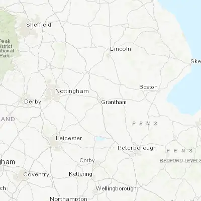 Map showing location of Grantham (52.911490, -0.641840)