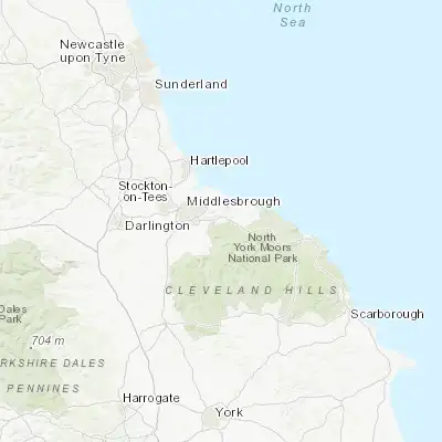 Map showing location of Guisborough (54.534780, -1.056060)