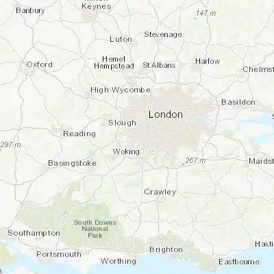Map showing location of Hampton (51.413340, -0.367010)