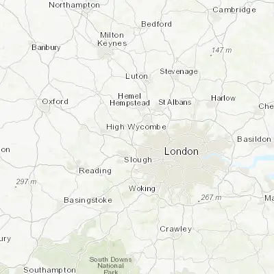 Map showing location of Harefield (51.603330, -0.485460)