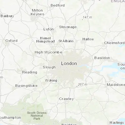 Map showing location of Harlesden (51.538110, -0.250200)