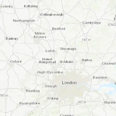 Map showing location of Harpenden (51.816840, -0.357060)