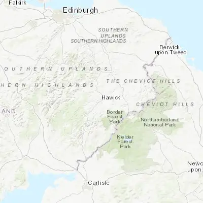Map showing location of Hawick (55.422730, -2.786660)