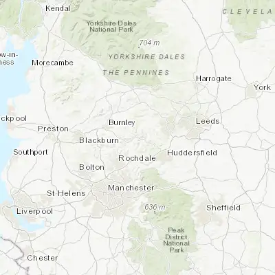 Map showing location of Hebden Bridge (53.740930, -2.013370)