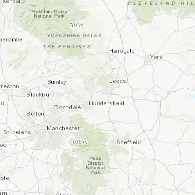Map showing location of Heckmondwike (53.706460, -1.677470)