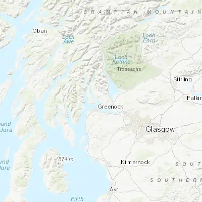 Map showing location of Helensburgh (56.006140, -4.726480)