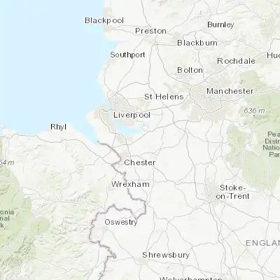 Map showing location of Helsby (53.273960, -2.769050)