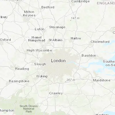 Map showing location of Highgate (51.565650, -0.159040)