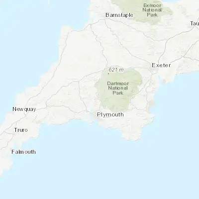 Map showing location of Horrabridge (50.508430, -4.100420)