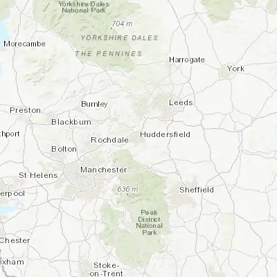Map showing location of Huddersfield (53.649040, -1.784160)
