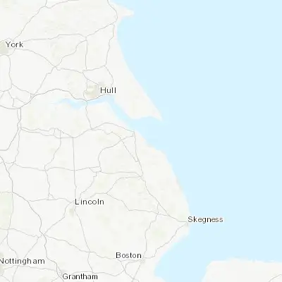 Map showing location of Humberston (53.530360, -0.024650)