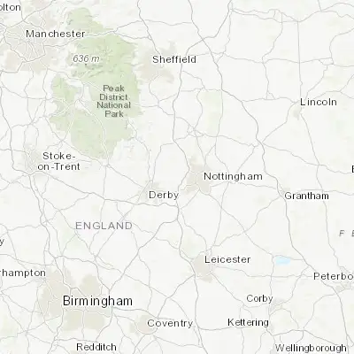 Map showing location of Ilkeston (52.970550, -1.309510)