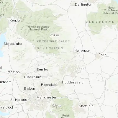 Map showing location of Ilkley (53.924490, -1.823260)
