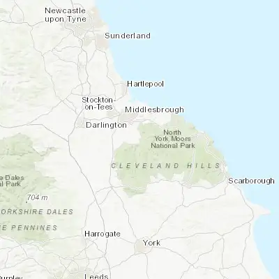Map showing location of Ingleby Greenhow (54.449830, -1.106870)