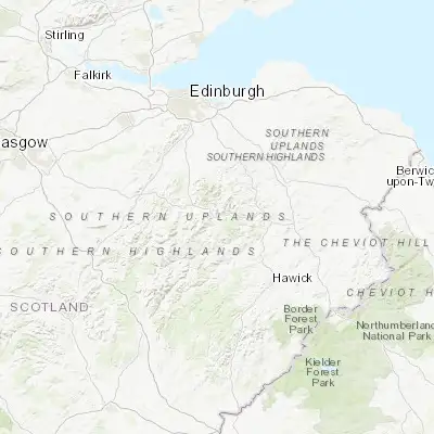 Map showing location of Innerleithen (55.619270, -3.063010)
