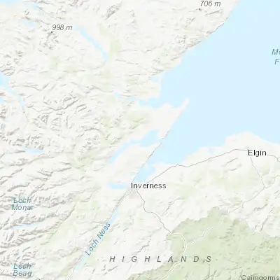 Map showing location of Invergordon (57.688600, -4.167450)