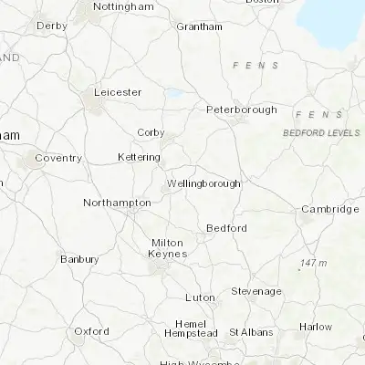 Map showing location of Irthlingborough (52.326740, -0.611290)