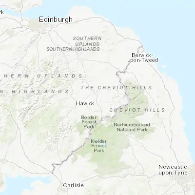 Map showing location of Jedburgh (55.479970, -2.552000)