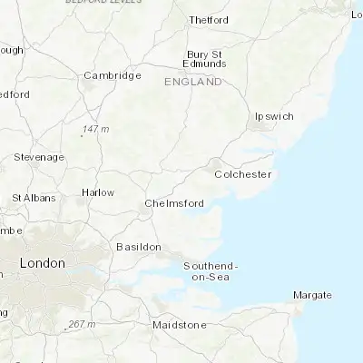 Map showing location of Kelvedon (51.840070, 0.705700)