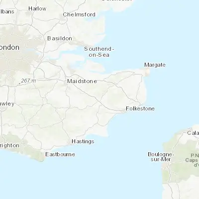 Map showing location of Kennington (51.167400, 0.884910)