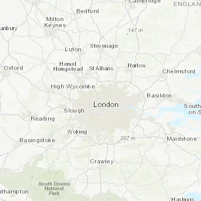 Map showing location of Kilburn (51.552950, -0.191570)
