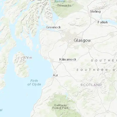 Map showing location of Kilmaurs (55.638010, -4.527300)