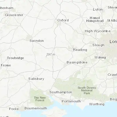 Map showing location of Kingsclere (51.324870, -1.243390)