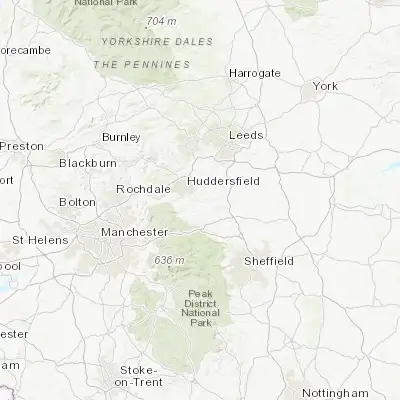 Map showing location of Kirkburton (53.610470, -1.702920)