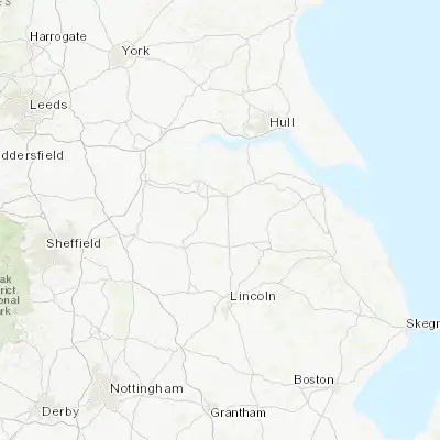 Map showing location of Kirton in Lindsey (53.475480, -0.595660)