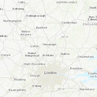 Map showing location of Knebworth (51.866740, -0.183940)