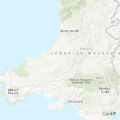 Map showing location of Lampeter (52.112850, -4.080390)