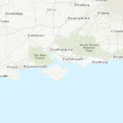 Map showing location of Lee-on-the-Solent (50.801690, -1.201740)