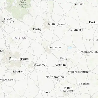Map showing location of Leicester (52.638600, -1.131690)